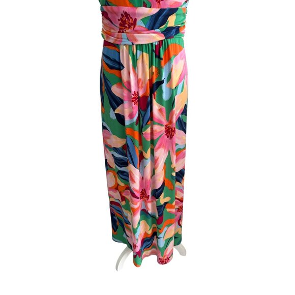 PAPPAGALLO Multicolor Floral Maxi Dress Size Small - Picture 6 of 14